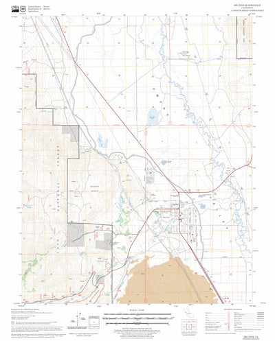 US Forest Service - Topo Big Pine, CA FSTopo Legacy digital map