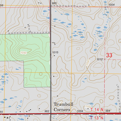 US Forest Service - Topo Big Prairie, MI FSTopo Legacy digital map