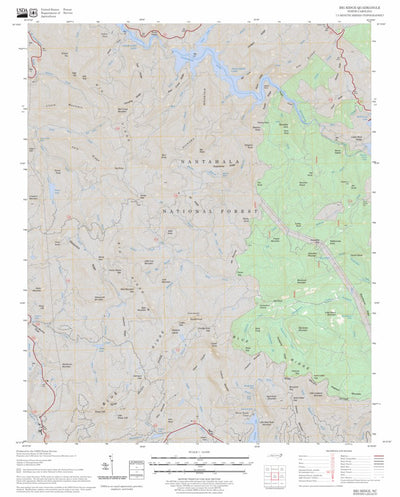 US Forest Service - Topo Big Ridge, NC FSTopo Legacy digital map