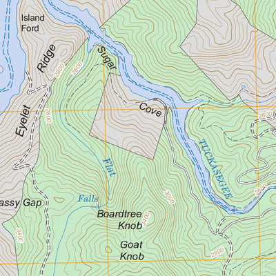 US Forest Service - Topo Big Ridge, NC FSTopo Legacy digital map
