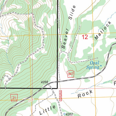 US Forest Service - Topo Big Rock Flat, OR FSTopo Legacy digital map