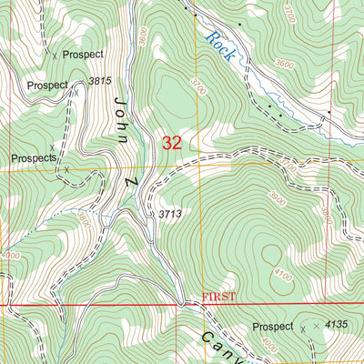 US Forest Service - Topo Big Rock Flat, OR FSTopo Legacy digital map
