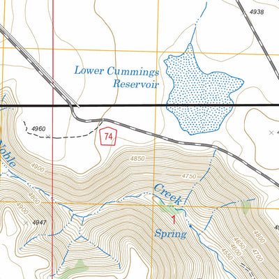 US Forest Service - Topo Big Sage Reservoir, CA FSTopo Legacy digital map