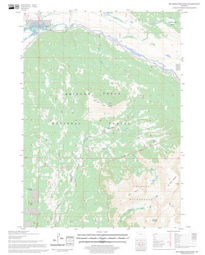 US Forest Service - Topo Big Sheep Mountain, WY FSTopo Legacy digital map