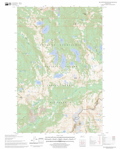 US Forest Service - Topo Big Snow Mountain, WA FSTopo Legacy digital map