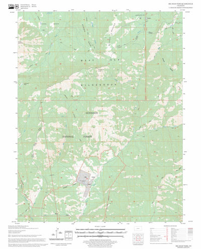 US Forest Service - Topo Big Soap Park, CO FSTopo Legacy digital map