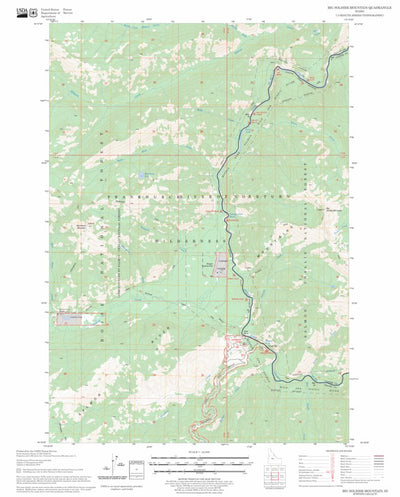 US Forest Service - Topo Big Soldier Mountain, ID FSTopo Legacy digital map