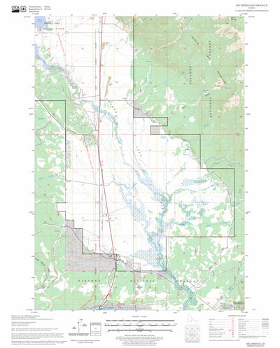 US Forest Service - Topo Big Springs, ID FSTopo Legacy digital map