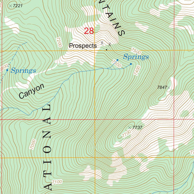 US Forest Service - Topo Big Springs, ID FSTopo Legacy digital map