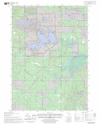 US Forest Service - Topo Big Star Lake, MI FSTopo Legacy digital map
