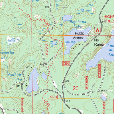 US Forest Service - Topo Big Star Lake, MI FSTopo Legacy digital map