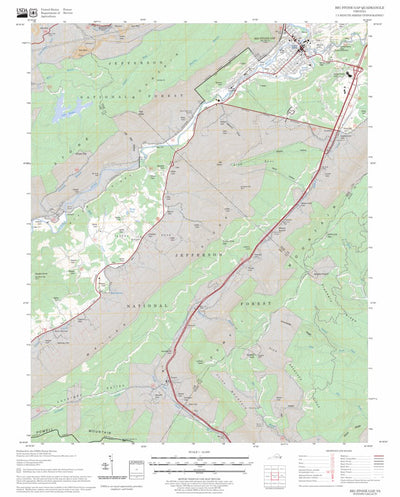 US Forest Service - Topo Big Stone Gap, VA FSTopo Legacy digital map