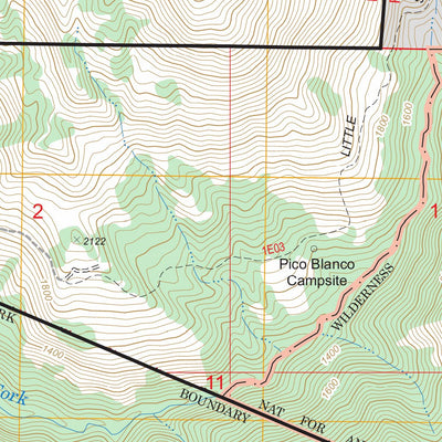 US Forest Service - Topo Big Sur, CA FSTopo Legacy digital map