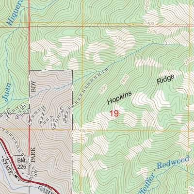US Forest Service - Topo Big Sur, CA FSTopo Legacy digital map
