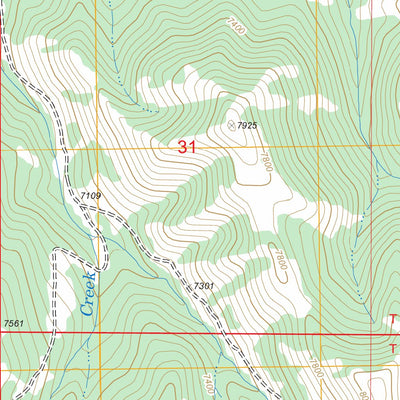 US Forest Service - Topo Big Table Mountain, MT - ID FSTopo Legacy digital map
