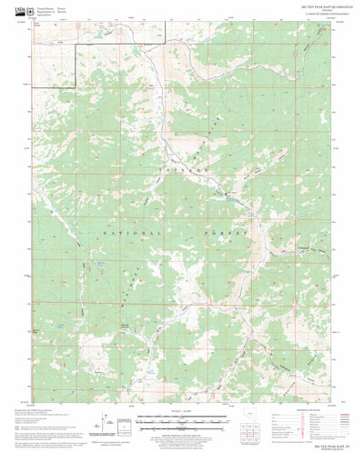 US Forest Service - Topo Big Ten Peak East, NV FSTopo Legacy digital map