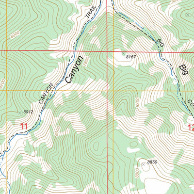 US Forest Service - Topo Big Ten Peak East, NV FSTopo Legacy digital map