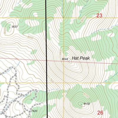 US Forest Service - Topo Big Ten Peak West, NV FSTopo Legacy digital map