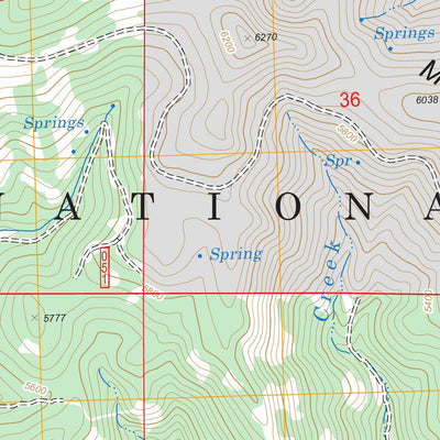 US Forest Service - Topo Big Weasel Springs, OR FSTopo Legacy digital map
