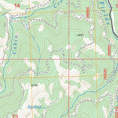 US Forest Service - Topo Big Weasel Springs, OR FSTopo Legacy digital map