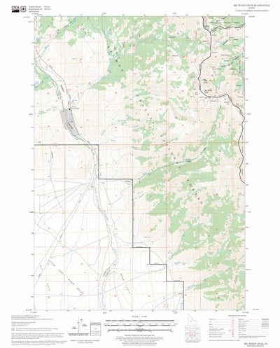 US Forest Service - Topo Big Windy Peak, ID FSTopo Legacy digital map