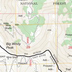 US Forest Service - Topo Big Windy Peak, ID FSTopo Legacy digital map