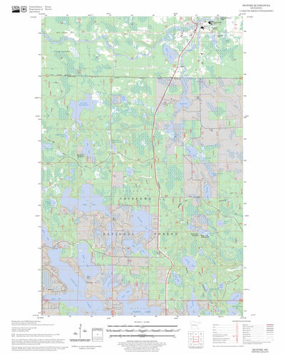 US Forest Service - Topo Bigfork, MN FSTopo Legacy digital map
