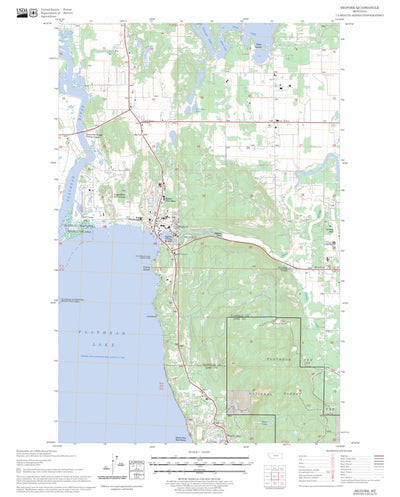 US Forest Service - Topo Bigfork, MT FSTopo Legacy digital map