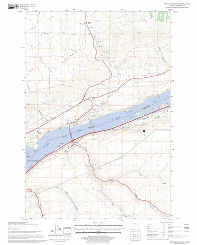 US Forest Service - Topo Biggs Junction, OR - WA FSTopo Legacy digital map