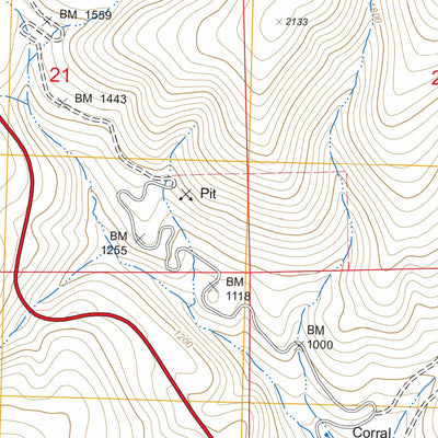 US Forest Service - Topo Biggs Junction, OR - WA FSTopo Legacy digital map