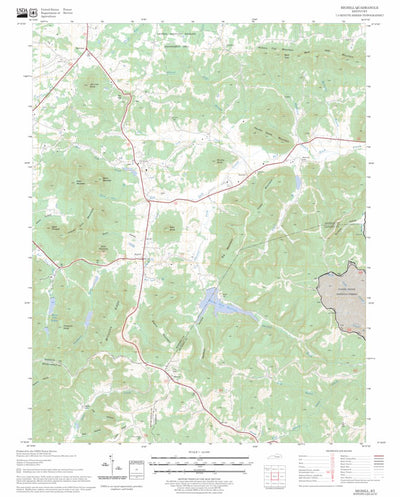 US Forest Service - Topo Bighill, KY FSTopo Legacy digital map