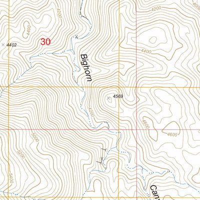US Forest Service - Topo Bighorn Canyon, CA FSTopo Legacy digital map