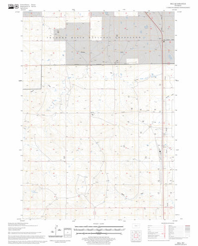 US Forest Service - Topo Bill, WY FSTopo Legacy digital map