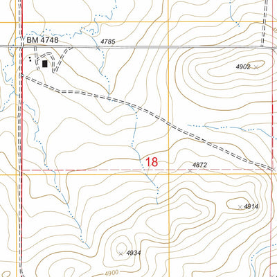 US Forest Service - Topo Bill, WY FSTopo Legacy digital map