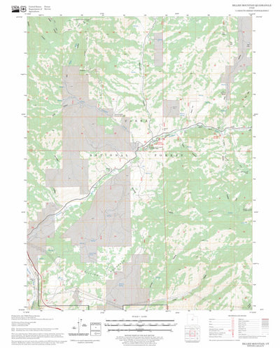 US Forest Service - Topo Billies Mountain, UT FSTopo Legacy digital map