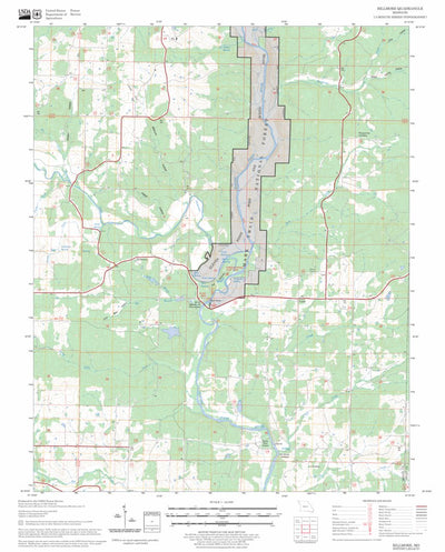 US Forest Service - Topo Billmore, MO FSTopo Legacy digital map