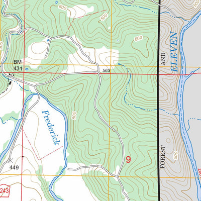 US Forest Service - Topo Billmore, MO FSTopo Legacy digital map