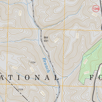 US Forest Service - Topo Billows, KY FSTopo Legacy digital map