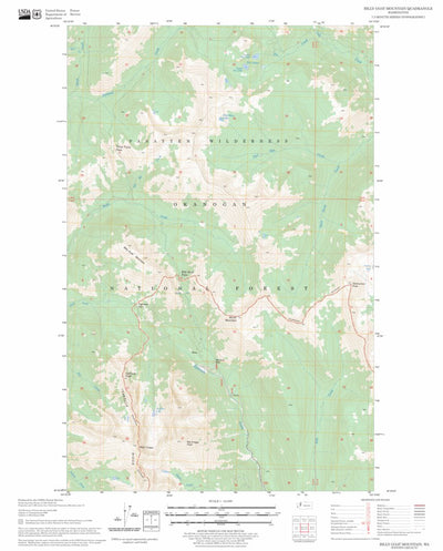 US Forest Service - Topo Billy Goat Mountain, WA FSTopo Legacy digital map
