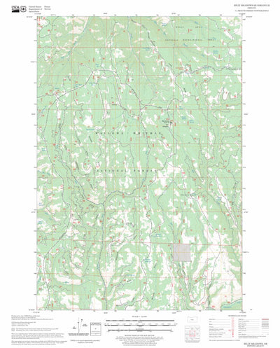 US Forest Service - Topo Billy Meadows, OR FSTopo Legacy digital map