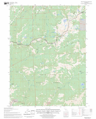 US Forest Service - Topo Billys Peak, CA FSTopo Legacy digital map