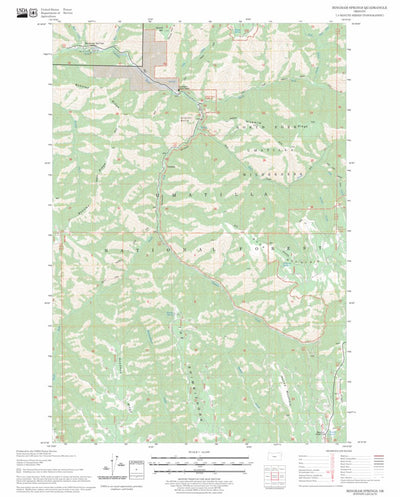 US Forest Service - Topo Bingham Springs, OR FSTopo Legacy digital map