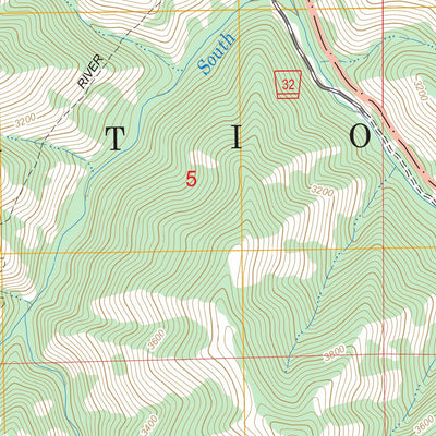 US Forest Service - Topo Bingham Springs, OR FSTopo Legacy digital map