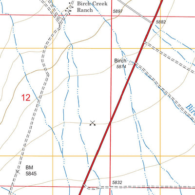 US Forest Service - Topo Birch Creek Ranch, NV FSTopo Legacy digital map