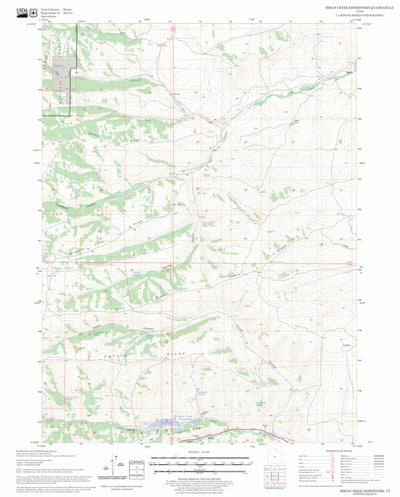 US Forest Service - Topo Birch Creek Reservoirs, UT FSTopo Legacy digital map