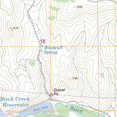 US Forest Service - Topo Birch Creek Reservoirs, UT FSTopo Legacy digital map