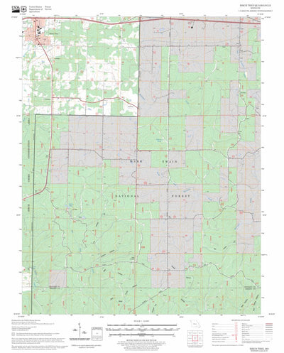 US Forest Service - Topo Birch Tree, MO FSTopo Legacy digital map