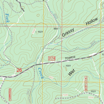 US Forest Service - Topo Birch Tree, MO FSTopo Legacy digital map