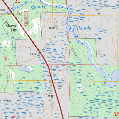 US Forest Service - Topo Bird Lake, MN FSTopo Legacy digital map