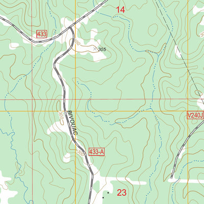 US Forest Service - Topo Birds Creek, LA FSTopo Legacy digital map